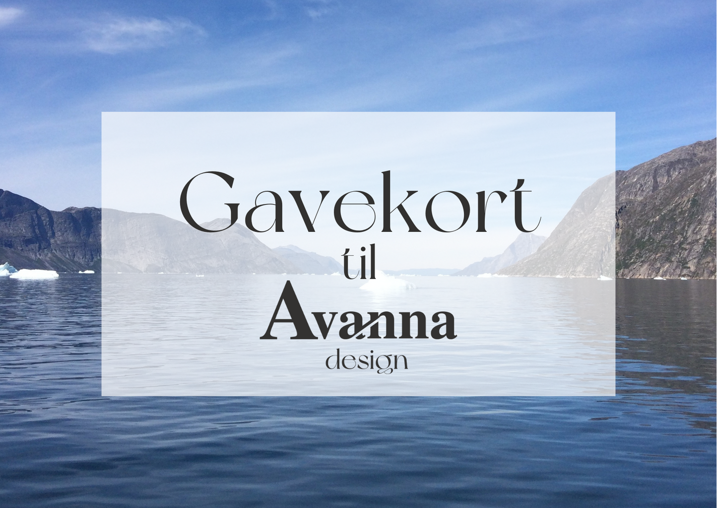 Gavekort til Avanna design